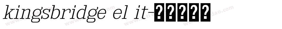 kingsbridge el it字体转换